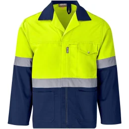 Traffic Premium Two-Tone Hi-Viz Reflective Jacket - YELLOW - XL