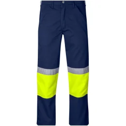 Traffic Premium Two-Tone Hi-Viz Reflective Pants - YELLOW - 38