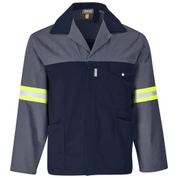 Site Premium Two-Tone Polycotton Jacket - GREY - 4XL