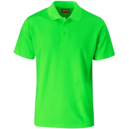 Sector Hi-Viz Golf Shirt - LIME - 5XL