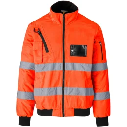 Techno Padded Hi-Viz Reflective Bunny Jacket - ORANGE - S