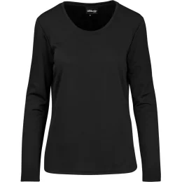 Ladies Long Sleeve All Star T-Shirt - BLACK - S