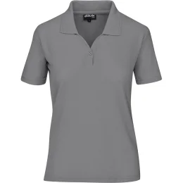 Ladies Basic Pique Golf Shirt - GREY - M