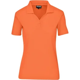 Ladies Basic Pique Golf Shirt - ORANGE - 4XL
