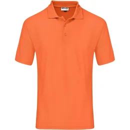 Mens Basic Pique Golf Shirt - ORANGE - 2XL