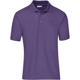 Mens Basic Pique Golf Shirt - PURPLE - 3XL