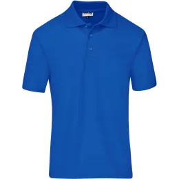 Mens Basic Pique Golf Shirt - ROYAL BLUE - 3XL