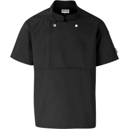 Unisex Short Sleeve Cannes Utility Top - BLACK - S