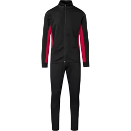 Unisex Championship Tracksuit - BLACK RED - L