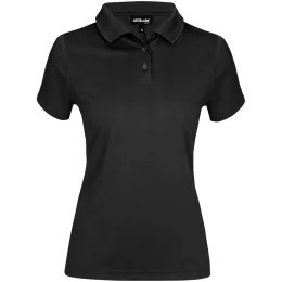 Ladies Distinct Golf Shirt - BLACK - 4XL