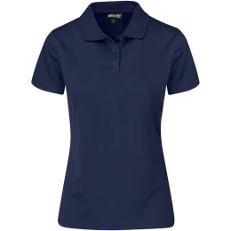 Ladies Distinct Golf Shirt - NAVY - XL