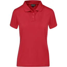 Ladies Distinct Golf Shirt - RED - L