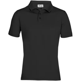 Mens Distinct Golf Shirt - BLACK - S