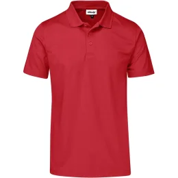 Mens Distinct Golf Shirt - RED - XL