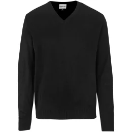 Mens Heavyweight Ecuador V-Neck Jersey - BLACK - 2XL