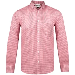 Mens Long Sleeve Edinburgh Shirt - RED - 3XL