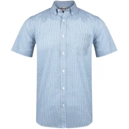 Mens Short Sleeve Edinburgh Shirt - BLUE - 5XL
