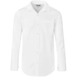 Mens Long Sleeve Empire Shirt - WHITE - M