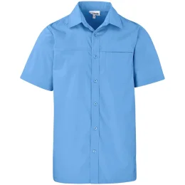 Mens Short Sleeve Empire Shirt - SKY BLUE - S
