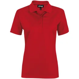 Ladies Exhibit Golf Shirt - RED - S