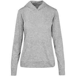 Ladies Fitness Lightweight Hooded Sweater - GREY - XL