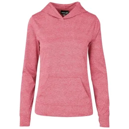 Ladies Fitness Lightweight Hooded Sweater - RED - M