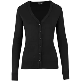 Ladies Waverley Cardigan - BLACK - 3XL