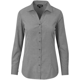 Ladies Long Sleeve Northampton Shirt - BLACK - 3XL