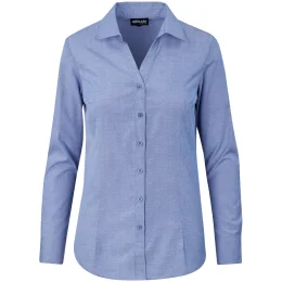 Ladies Long Sleeve Northampton Shirt - ROYAL BLUE - 3XL
