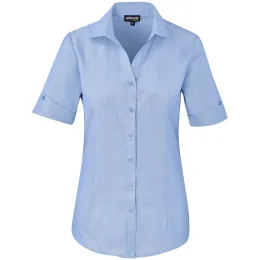 Ladies Short Sleeve Northampton Shirt - SKY BLUE - XL