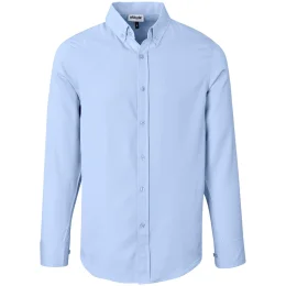Mens Long Sleeve Nottingham Shirt - SKY BLUE - 4XL