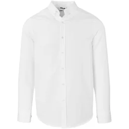 Mens Long Sleeve Nottingham Shirt - WHITE - 2XL