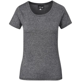 Ladies Oregon Melange T-Shirt - CHARCOAL - L