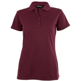 Ladies Pro Golf Shirt - DARK RED - L