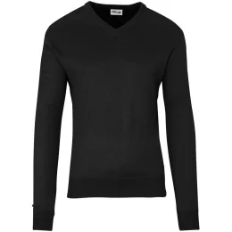 Mens Long Sleeve Peru V-Neck Jersey - BLACK - 2XL