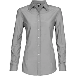 Ladies Long Sleeve Portsmouth Shirt - BLACK - XL