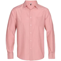 Mens Long Sleeve Portsmouth Shirt - RED - M