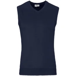 Mens Sleeveless Peru V-Neck Jersey - NAVY - 5XL
