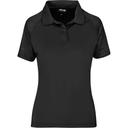 Ladies Santorini Golf Shirt - BLACK - 2XL