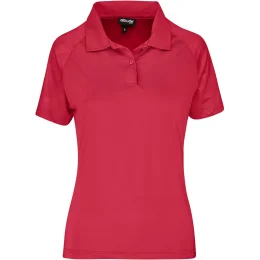 Ladies Santorini Golf Shirt - RED - L