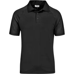 Mens Santorini Golf Shirt - BLACK - 5XL