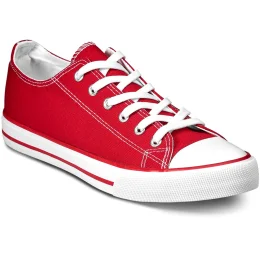 Unisex Trendi Canvas Sneaker - RED - 4