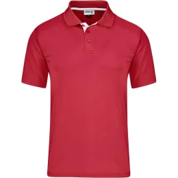 Kids Tournament Golf Shirt - RED - 12