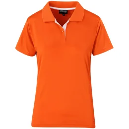 Ladies Tournament Golf Shirt - ORANGE - 3XL