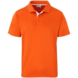 Mens Tournament Golf Shirt - ORANGE - L