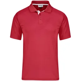 Mens Tournament Golf Shirt - RED - 5XL