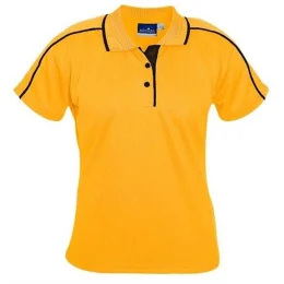 Ladies Vegas Golf Shirt - YELLOW - 3XL