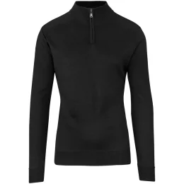 Mens 1/4 Zip Waverley Jersey - BLACK - XL