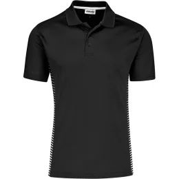 Mens Zeus Golf Shirt - BLACK - M