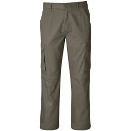 Mens Cargo Zip Off Pants - KHAKI - 36